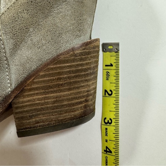 Ash Ros Bis Open Toe Metallic Wedge Ankle Bootie - Picture 8 of 9